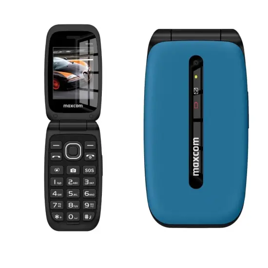 Maxcom Comfort MM828 2.4″ 4G με Κάμερα, Ραδιόφωνο και Πλήκτρο Έκτακτης Ανάγκης 1200 mAh Μπλέ