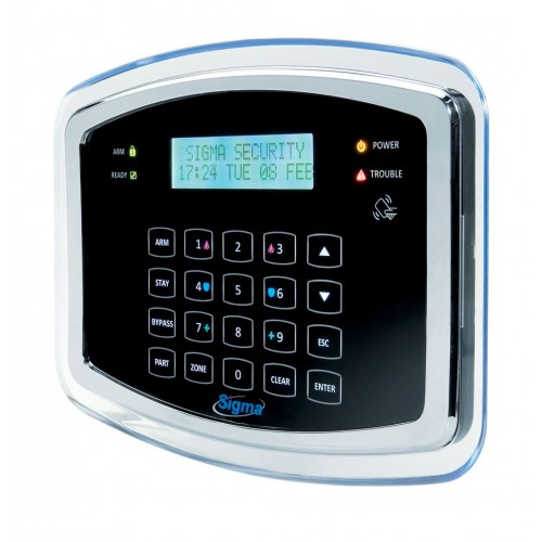 SIGMA PROTEUS SIGMA RFID/Β ΠΛΗΚΤΡΟΛΟΓΙΟ-KEYPAD ΓΙΑ ΠΙΝΑΚΑ ΣΥΝΑΓΕΡΜΟΥ S PRO-ΜΑΥΡΟ